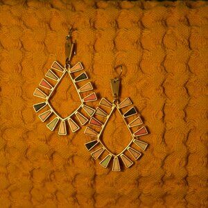 Boho Geometric Drop Earrings – Multicolor Statement Jewelry